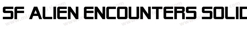 SF Alien Encounters Solid Regular字体转换